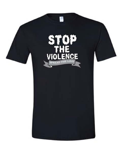 The stop the violence Spread The Love T shirt In Black F4mily