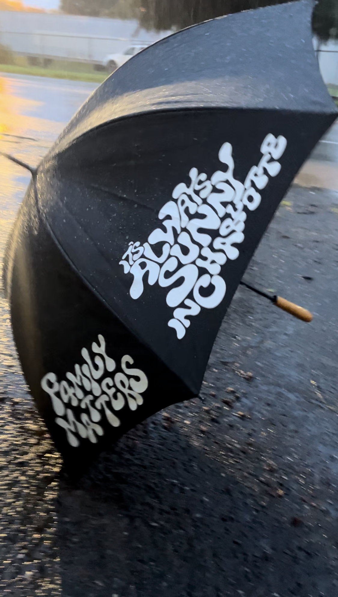 60" It's Always Sunny in Charlotte Umbrella